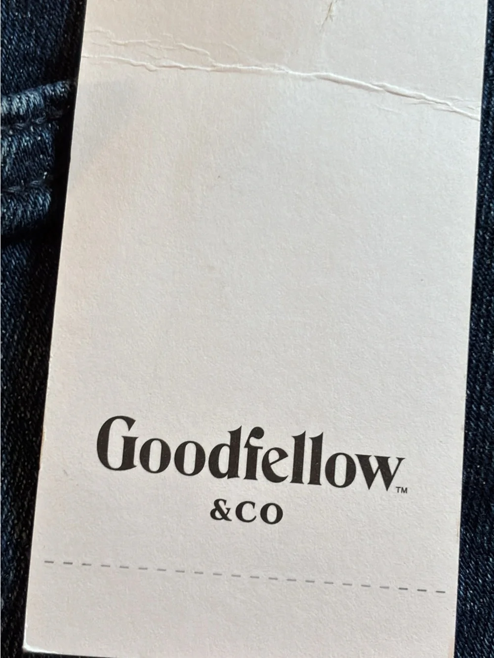 🚘 🆕Goodfellow & Co Men’s total flex slim fit Dark Blue Slim Straight Jeans 40X32